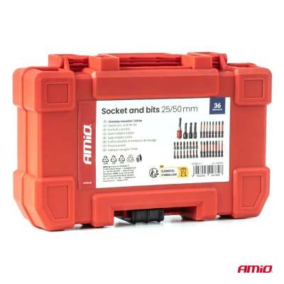 Stik og bits 25/50mm AMIO-04782