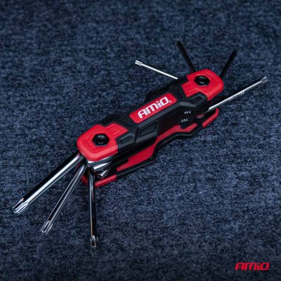 Torx nøgler 8 stk CRV AMIO-04789
