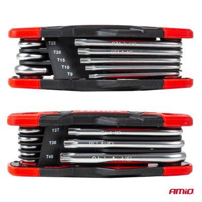 Torx nøgler 8 stk CRV AMIO-04789