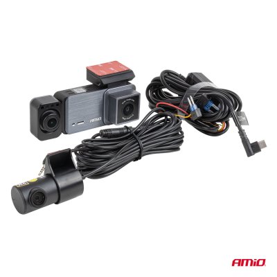 For- og bagkamera 4K + 1K + 2K WLAN WIFI UHD 512 GB AMIO-04802