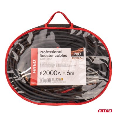 Booster kabler 99,9% kobber 2000A - 6m