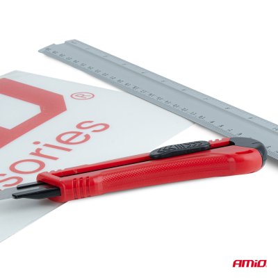 ABS Utility Knife sæt 100x18x0,5mm 24 stk. Box AMIO-04811