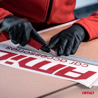 ABS Utility Knife med drejeknap 100x18x0,5mm AMIO-04813