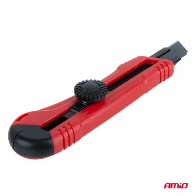 ABS Utility Knife med drejeknap 100x18x0,5mm AMIO-04813