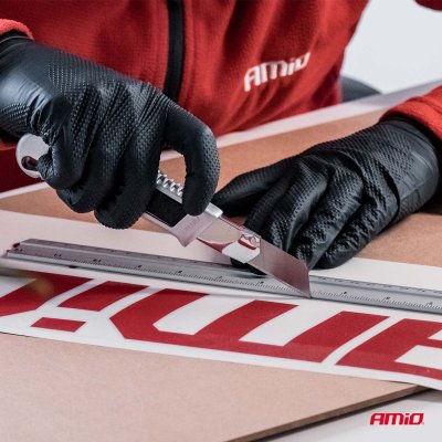 Aluminium Utility Knife 100x18x0,5mm AMIO-04814