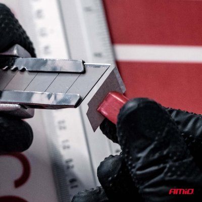 Aluminium Utility Knife 100x18x0,5mm AMIO-04814
