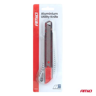 Aluminium Utility Knife 100x18x0,5mm AMIO-04814