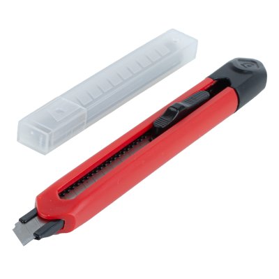 ABS universalkniv og blad sæt 80x9x0,4mm 1+5 AMIO-04818
