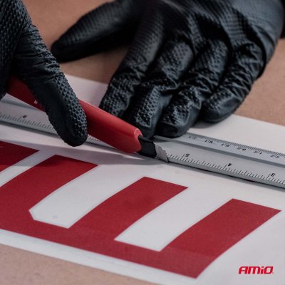 ABS universalkniv og blad sæt 80x9x0,4mm 1+5 AMIO-04818