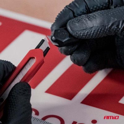 ABS universalkniv og blad sæt 80x9x0,4mm 1+5 AMIO-04818