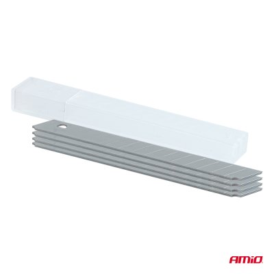 ABS universalkniv og blad sæt 80x9x0,4mm 1+5 AMIO-04818