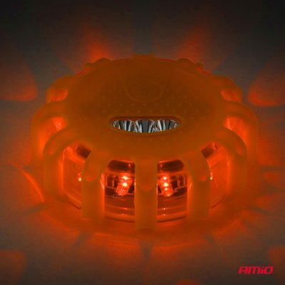 LED sikkerhedslys 3xAAA IP65 12SMD + 3SMD AMIO-04828