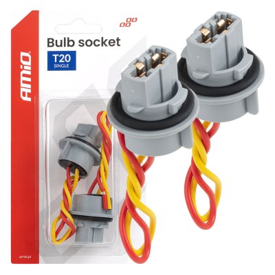 Pæreholder T20 LED 12V W21W WY21W W3x16d 7440 T20 2szt. AMIO-04833