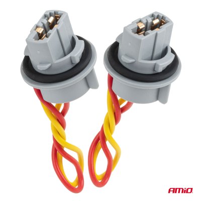 Pæreholder T20 LED 12V W21W WY21W W3x16d 7440 T20 2szt. AMIO-04833