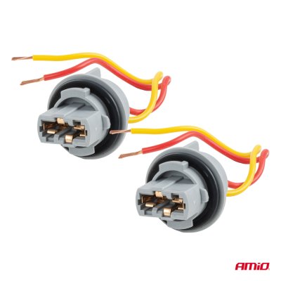 Pæreholder T20 LED 12V W21W WY21W W3x16d 7440 T20 2szt. AMIO-04833