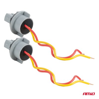 Pæreholder T20 LED 12V W21W WY21W W3x16d 7440 T20 2szt. AMIO-04833