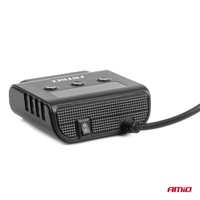 Forlængerstik med oplader 4xUSB-A QC3.0 PD 3.0 180 W AMIO-04835