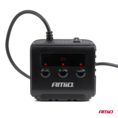 Forlængerstik med oplader 4xUSB-A QC3.0 PD 3.0 180 W AMIO-04835