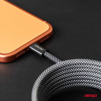 Magnetisk USB-kabel USB-C til USB-C 60W 200cm AMIO-04841