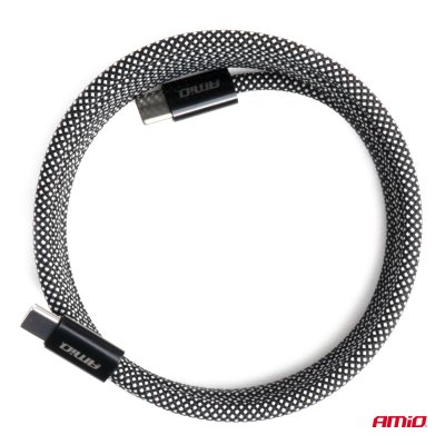 Magnetisk USB-kabel USB-C til USB-C 60W 200cm AMIO-04841