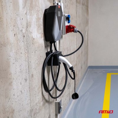 Vægmonteret EV Oplader trefase 11kW 16A 400V AMIO-04842