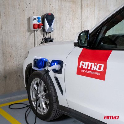 Vægmonteret EL-lader tre-fase 22kW 32A 400V AMIO-04843