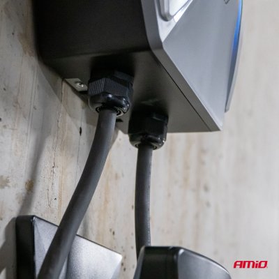 Vægmonteret EL-lader tre-fase 22kW 32A 400V AMIO-04843