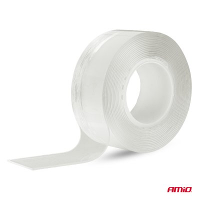 Genanvendelig Nano Dobbeltklæbende Monteringsbånd 20mm x 3m x 1mm AMIO-04847