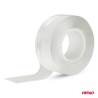 Genanvendelig Nano Dobbeltklæbende Monteringsbånd 30mm x 3m x 1mm AMIO-04848