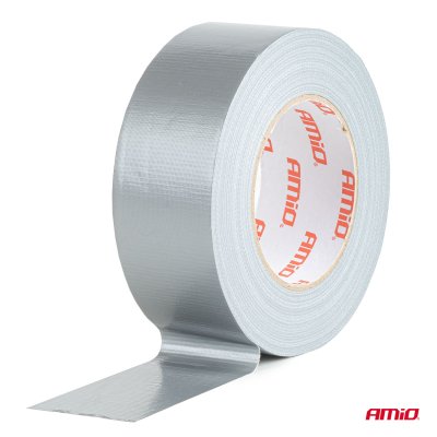 Grå Duct Tape, 48 mm x 50 m x 0,19 mm AMIO-04852