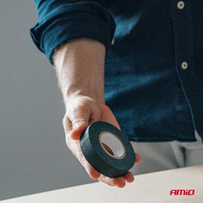 PET stofbånd 25m x 19mm x 0.14mm AMIO-04854