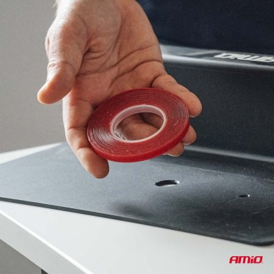 Dobbeltklæbende akryl tape 6mm x 3m x 1mm AMIO-04856
