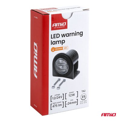 LED advarselslampe R65 12V 24V 12W AMIO-04864
