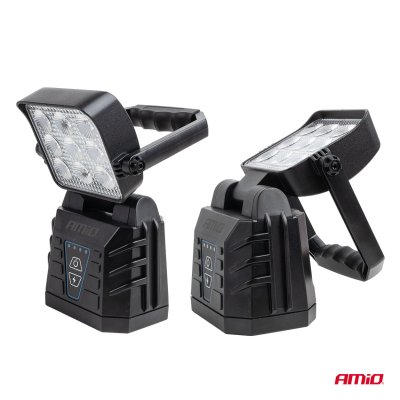 LED arbejds- & advarselslampe 15W (BATT) AMIO-04865