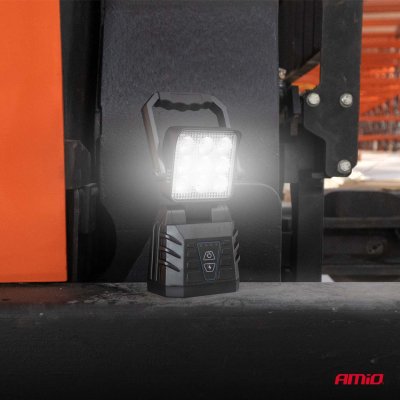 LED arbejds- & advarselslampe 15W (BATT) AMIO-04865