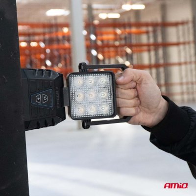 LED arbejds- & advarselslampe 15W (BATT) AMIO-04865
