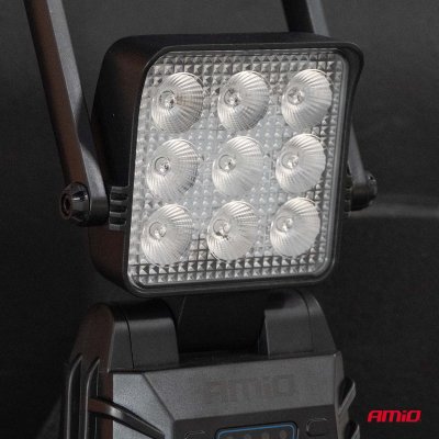 LED arbejds- & advarselslampe 15W (BATT) AMIO-04865