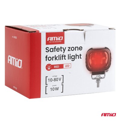 Sikkerhedszonelampe til gaffeltruck 10W 10–80V AMIO-04868