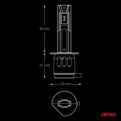 LED Forlygter Serie F26 PRO LumiTec LIMITED +130% DUO FULL CANBUS H1 12V 24V AMIO-04869