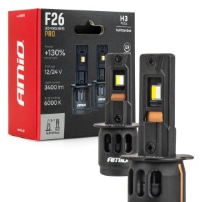 LED Forlygter Serie F26 PRO LumiTec LIMITED +130% DUO FULL CANBUS H3 12V 24V AMIO-04870