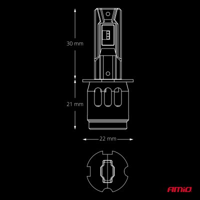 LED Forlygter Serie F26 PRO LumiTec LIMITED +130% DUO FULL CANBUS H3 12V 24V AMIO-04870