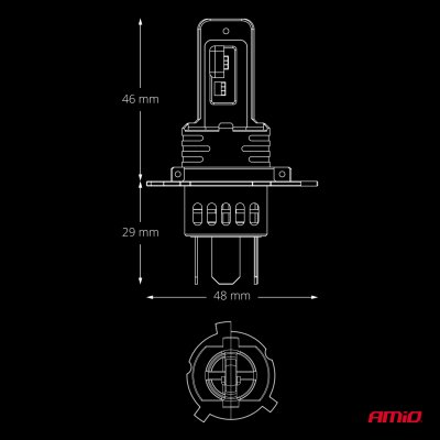 LED Forlygter Serie F26 PRO LumiTec LIMITED +130% DUO FULL CANBUS H4 H19 12V 24V AMIO-04871