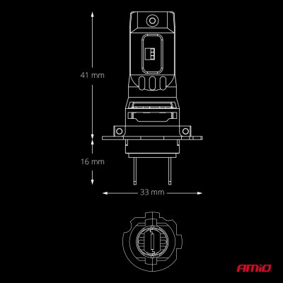 LED Hovedlys Serie F26 PRO LumiTec LIMITED +130% DUO FULL CANBUS H7 H18 12V 24V AMIO-04872