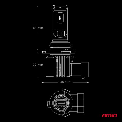 LED Forlygter Serie F26 PRO LumiTec LIMITED +130% DUO FULL CANBUS HB4 12V 24V AMIO-04875