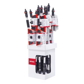 Teleskopisk Flow-thru børstesæt 108-180cm 12 stk AMIO-04896