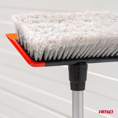 Teleskopisk Flow-thru børstesæt 108-180cm 12 stk AMIO-04896