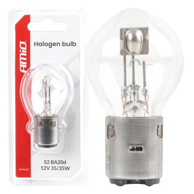 Halogenpære S2 12V 35/35W BA20d 1stk
