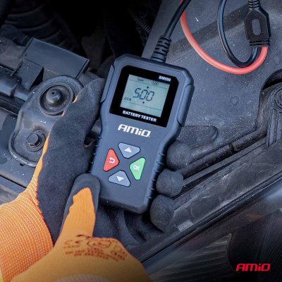Professionel digital batteritesteren 2–220 Ah 6V 12V 24V AMIO-04920