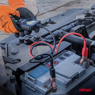 Professionel digital batteritesteren 2–220 Ah 6V 12V 24V AMIO-04920