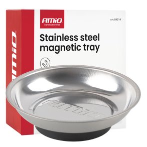 Magnetisk skål i rustfrit stål 110 mm AMIO-04914